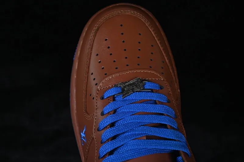 All categories Nk Air Force 1 Air Force series Nk Air Force 1 Low Air Force low top Nike Air Force 1'07 Low Year of the Horse joint name Tan Brown Blue Air Force 1 low top casual sneakers XY9025-007